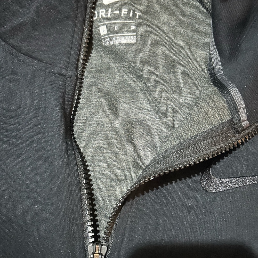 Nike Black and Gray Dri-FIT Zippered Athletic Jacket and pants